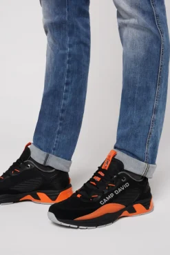 Online CAMP DAVID & SOCCX Premium Sneaker im Knit-Design mit 3D-Rubber-Elementen black