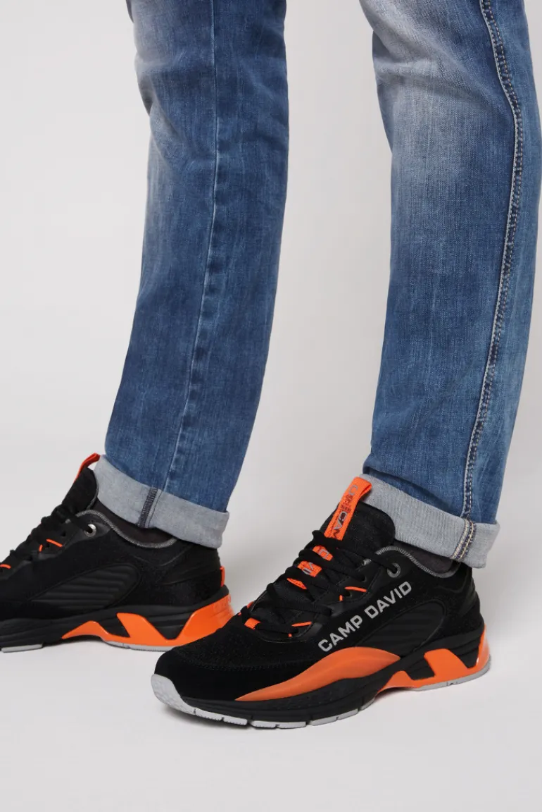 Online CAMP DAVID & SOCCX Premium Sneaker im Knit-Design mit 3D-Rubber-Elementen black
