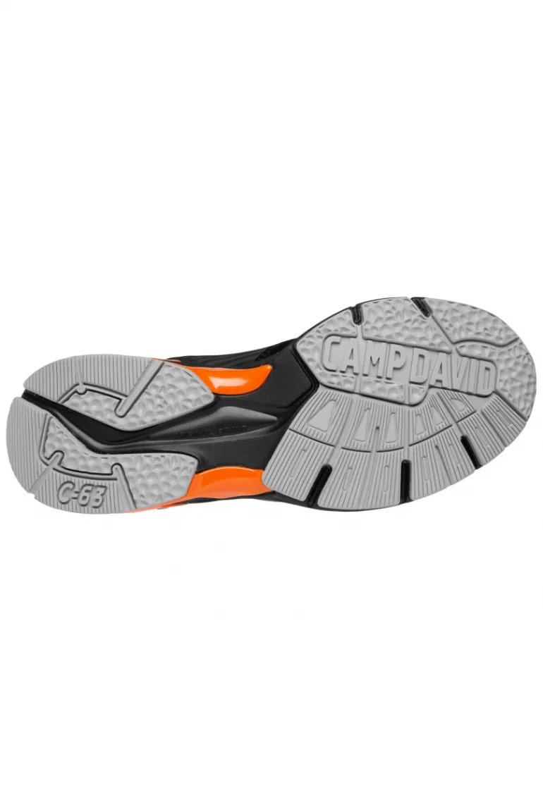 Online CAMP DAVID & SOCCX Premium Sneaker im Knit-Design mit 3D-Rubber-Elementen black