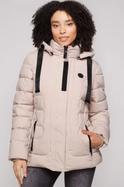 Shop CAMP DAVID & SOCCX Puffer-Jacke mit abtrennbarer Kapuze light beige lightbeige