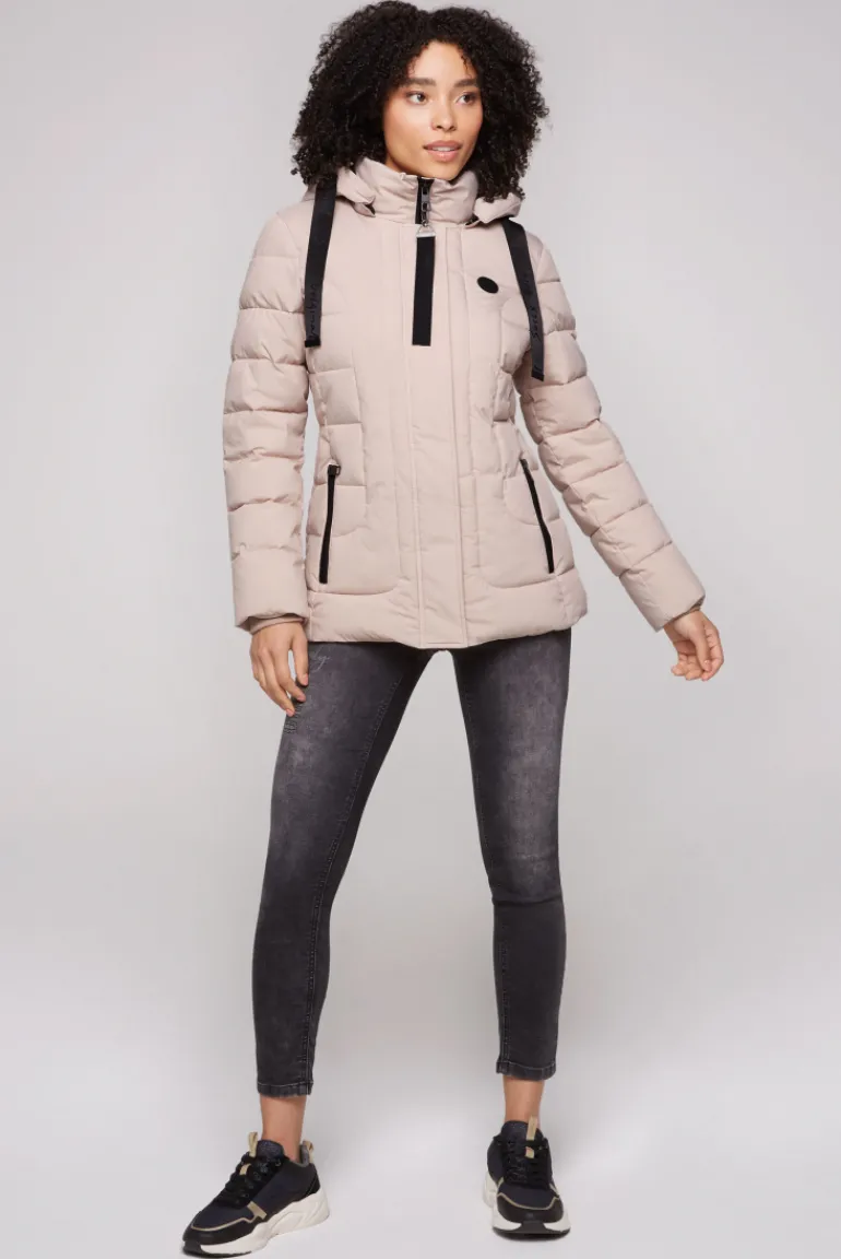Shop CAMP DAVID & SOCCX Puffer-Jacke mit abtrennbarer Kapuze light beige lightbeige