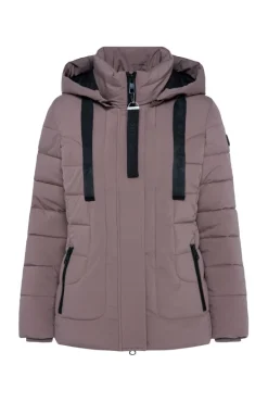 Hot CAMP DAVID & SOCCX Puffer-Jacke mit abtrennbarer Kapuze brown