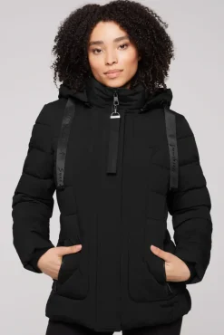 Best CAMP DAVID & SOCCX Puffer-Jacke mit abtrennbarer Kapuze black