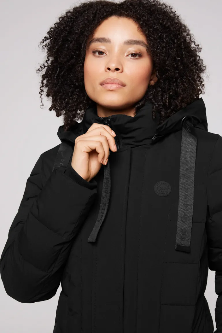 Best CAMP DAVID & SOCCX Puffer-Jacke mit abtrennbarer Kapuze black