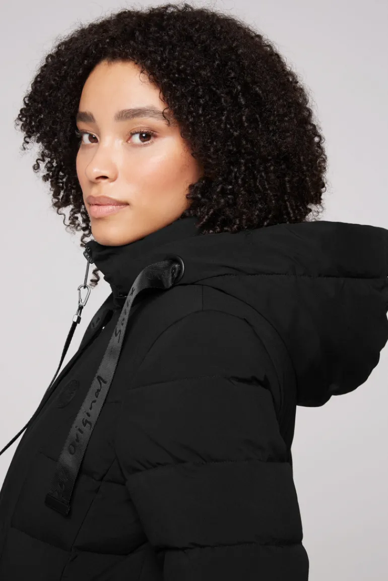 Best CAMP DAVID & SOCCX Puffer-Jacke mit abtrennbarer Kapuze black