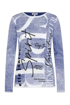 Cheap CAMP DAVID & SOCCX Pullover mit Acid Prints vividblue