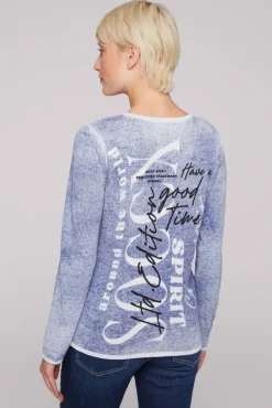 Cheap CAMP DAVID & SOCCX Pullover mit Acid Prints vividblue