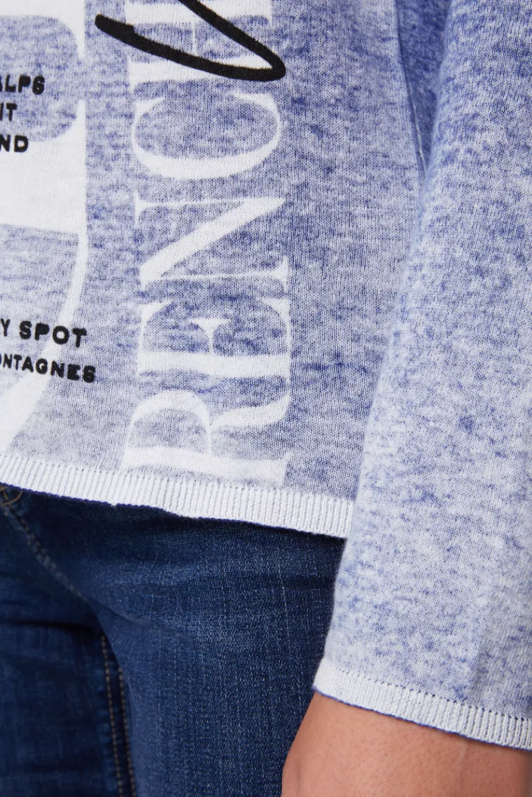 Cheap CAMP DAVID & SOCCX Pullover mit Acid Prints vividblue
