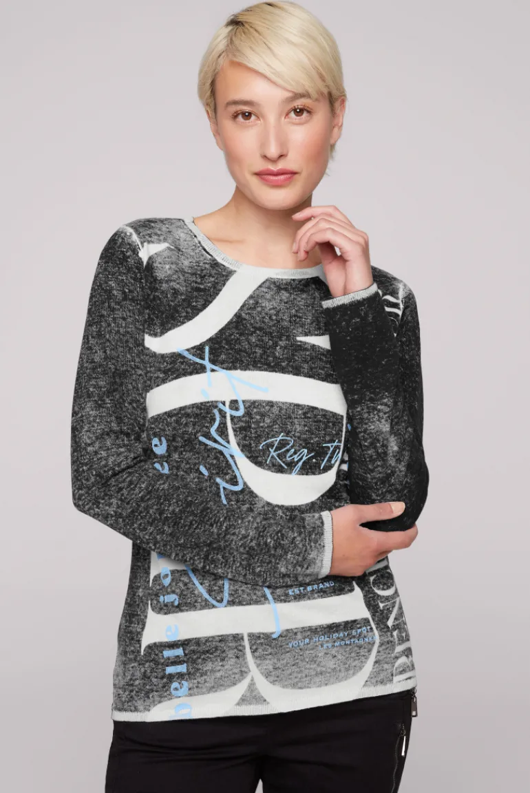 Best CAMP DAVID & SOCCX Pullover mit Acid Prints black