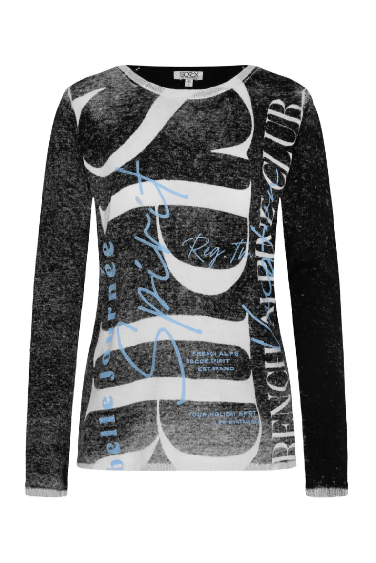 Best CAMP DAVID & SOCCX Pullover mit Acid Prints black