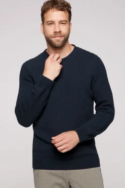 Clearance CAMP DAVID & SOCCX Pullover mit Rundhalsausschnitt blue navy bluenavy