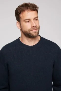 Clearance CAMP DAVID & SOCCX Pullover mit Rundhalsausschnitt blue navy bluenavy