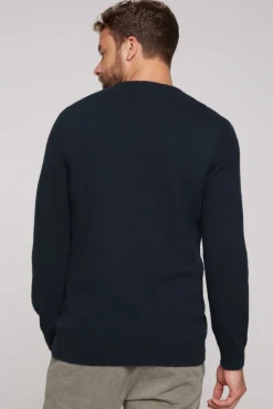 Clearance CAMP DAVID & SOCCX Pullover mit Rundhalsausschnitt blue navy bluenavy