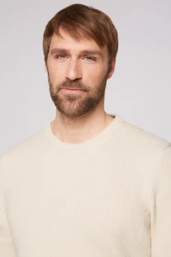 Fashion CAMP DAVID & SOCCX Pullover mit Rundhalsausschnitt ecru