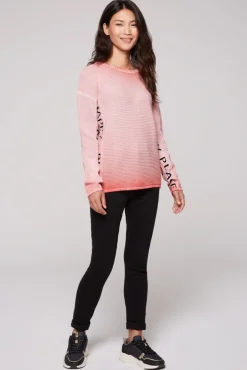 Online CAMP DAVID & SOCCX Pullover Oil Dyed mit Intarsia-Logo pure coral purecoral