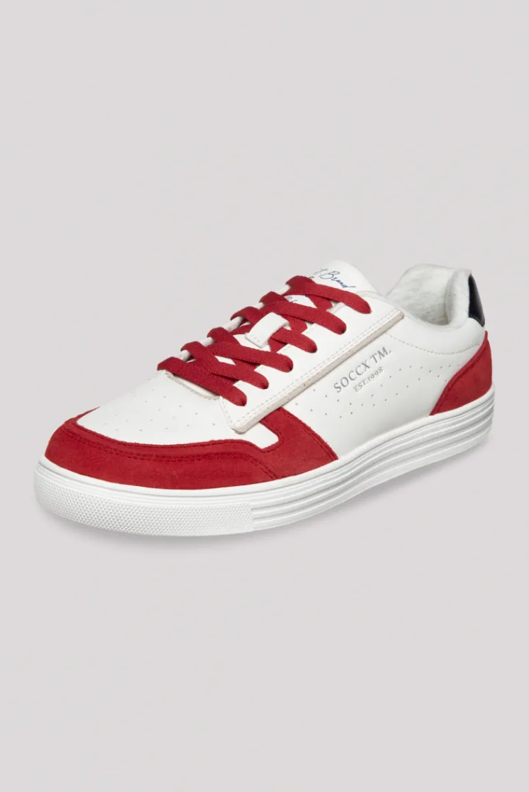 Store CAMP DAVID & SOCCX Retro Sneaker clear red/white clearred/white