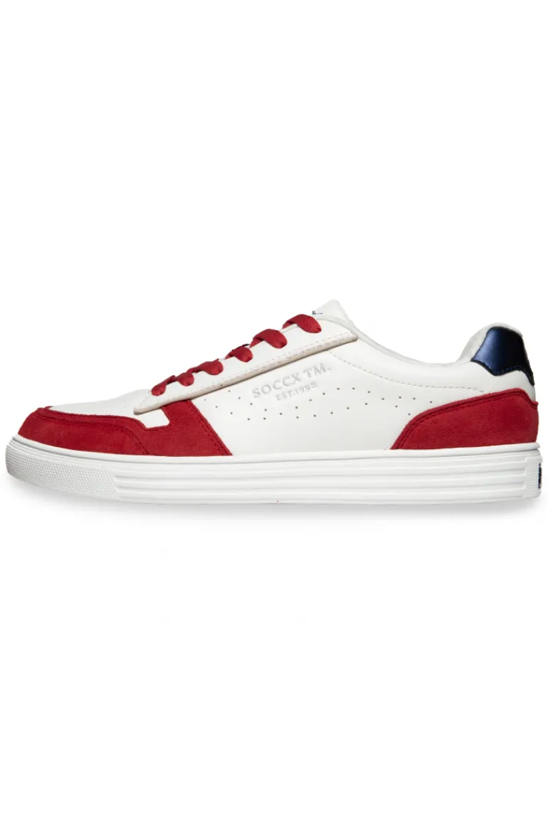Store CAMP DAVID & SOCCX Retro Sneaker clear red/white clearred/white