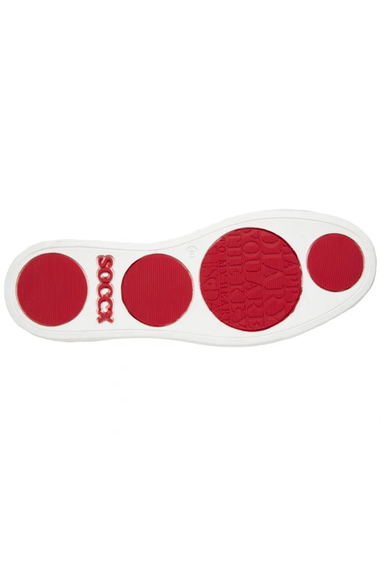 Store CAMP DAVID & SOCCX Retro Sneaker clear red/white clearred/white