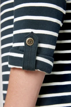 Cheap CAMP DAVID & SOCCX Ringelshirt mit hohem Kragen und Rubber-Artwork blue navy bluenavy