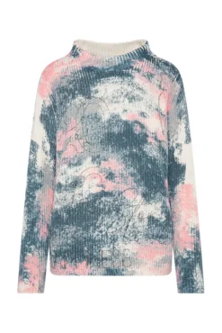 Shop CAMP DAVID & SOCCX Rippstrickpullover mit All Over Print cold grey coldgrey