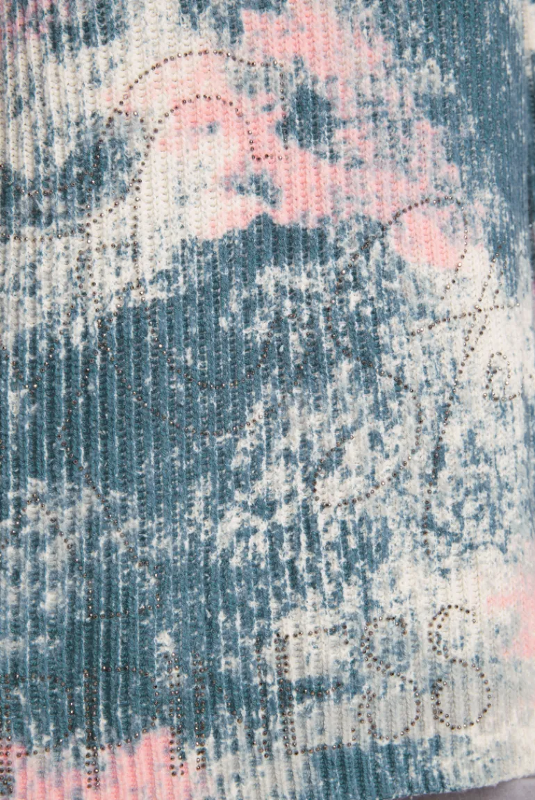 Shop CAMP DAVID & SOCCX Rippstrickpullover mit All Over Print cold grey coldgrey