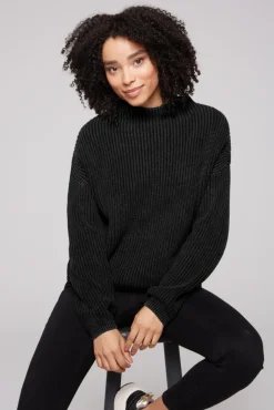 Outlet CAMP DAVID & SOCCX Rippstrickpullover Stone Washed black