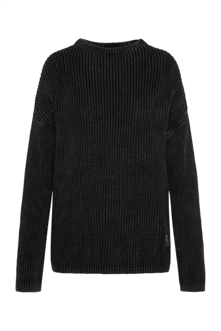 Outlet CAMP DAVID & SOCCX Rippstrickpullover Stone Washed black