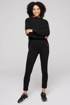 Outlet CAMP DAVID & SOCCX Rippstrickpullover Stone Washed black