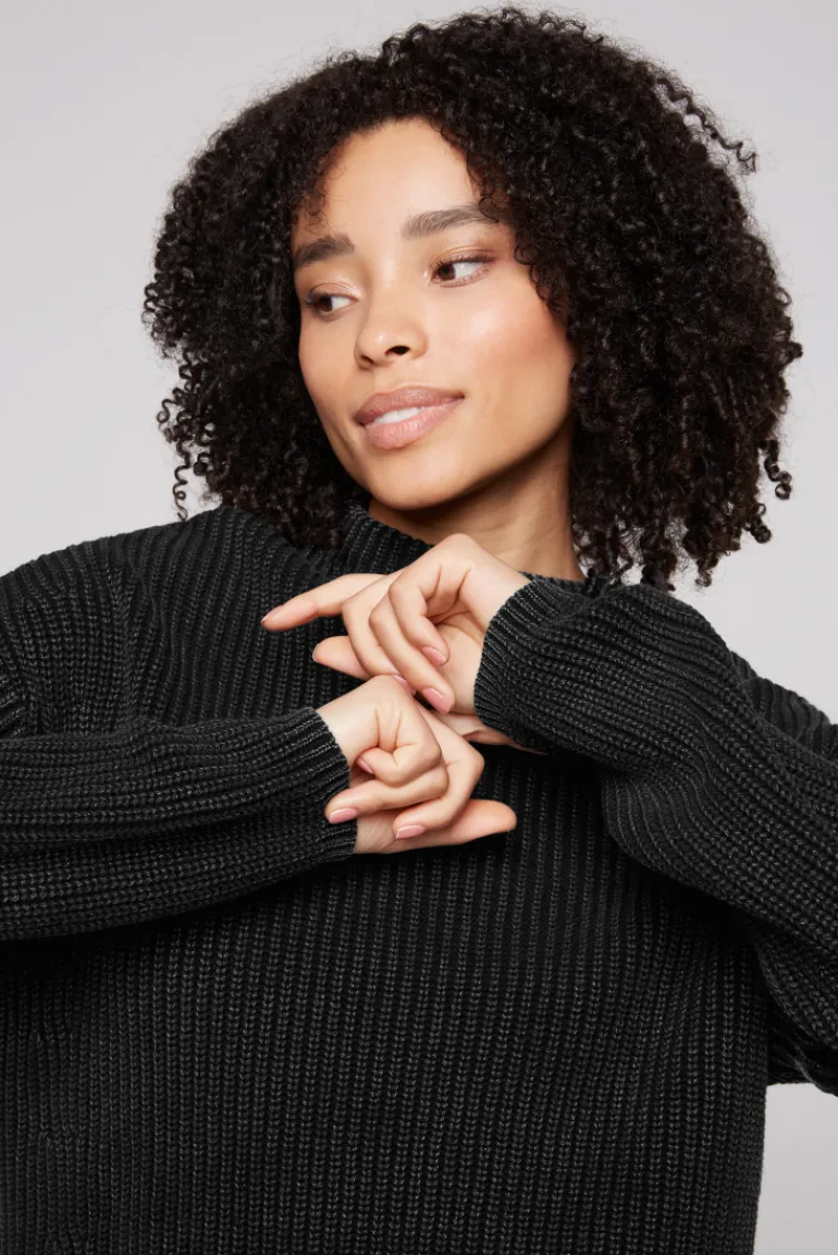 Outlet CAMP DAVID & SOCCX Rippstrickpullover Stone Washed black