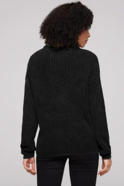 Outlet CAMP DAVID & SOCCX Rippstrickpullover Stone Washed black