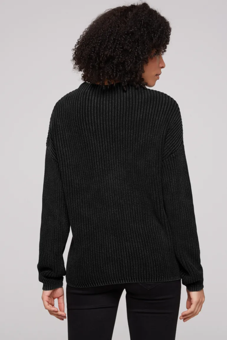 Outlet CAMP DAVID & SOCCX Rippstrickpullover Stone Washed black