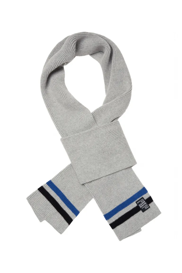 Cheap CAMP DAVID & SOCCX Rippstrickschal mit Streifen-Details granite melange granitemelange