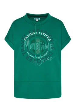 Online CAMP DAVID & SOCCX Ärmelloses Shirt mit Artwork aus Schmucksteinen bottle green bottlegreen