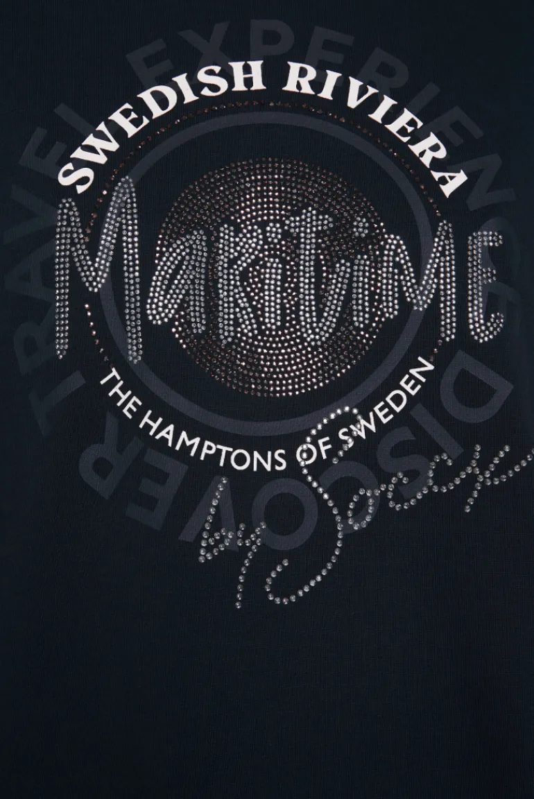 Clearance CAMP DAVID & SOCCX Ärmelloses Shirt mit Artwork aus Schmucksteinen blue navy bluenavy