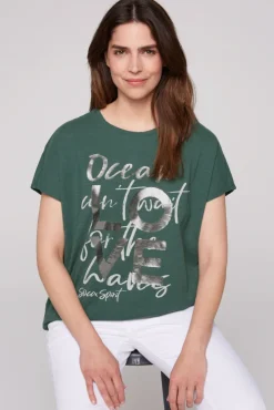 Store CAMP DAVID & SOCCX Ärmelloses Shirt mit Folienprint dark green darkgreen