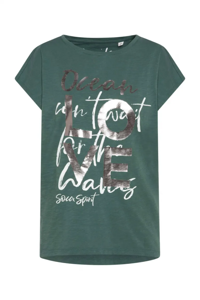 Store CAMP DAVID & SOCCX Ärmelloses Shirt mit Folienprint dark green darkgreen