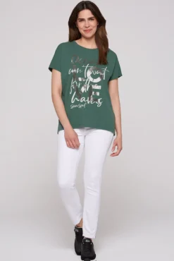 Store CAMP DAVID & SOCCX Ärmelloses Shirt mit Folienprint dark green darkgreen