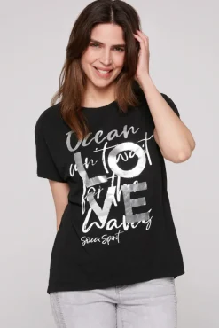 Best Sale CAMP DAVID & SOCCX Ärmelloses Shirt mit Folienprint black