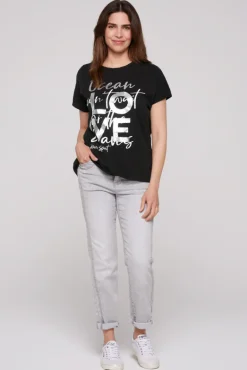 Best Sale CAMP DAVID & SOCCX Ärmelloses Shirt mit Folienprint black