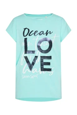 Shop CAMP DAVID & SOCCX Ärmelloses Shirt mit Folienprint flash aqua flashaqua
