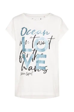 Online CAMP DAVID & SOCCX Ärmelloses Shirt mit Folienprint ivory