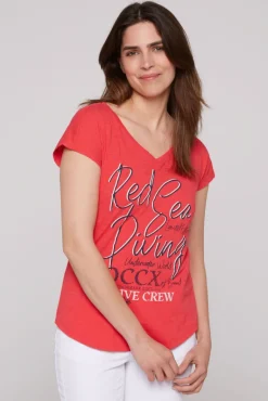 Hot CAMP DAVID & SOCCX Ärmelloses Shirt mit V-Ausschnitt und Artwork skipper red | M skipperred