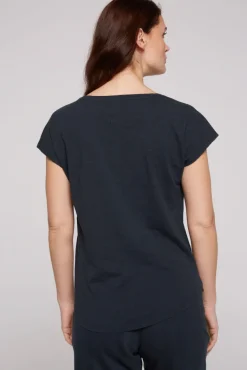 New CAMP DAVID & SOCCX Ärmelloses Shirt mit V-Ausschnitt und Artwork classic navy classicnavy