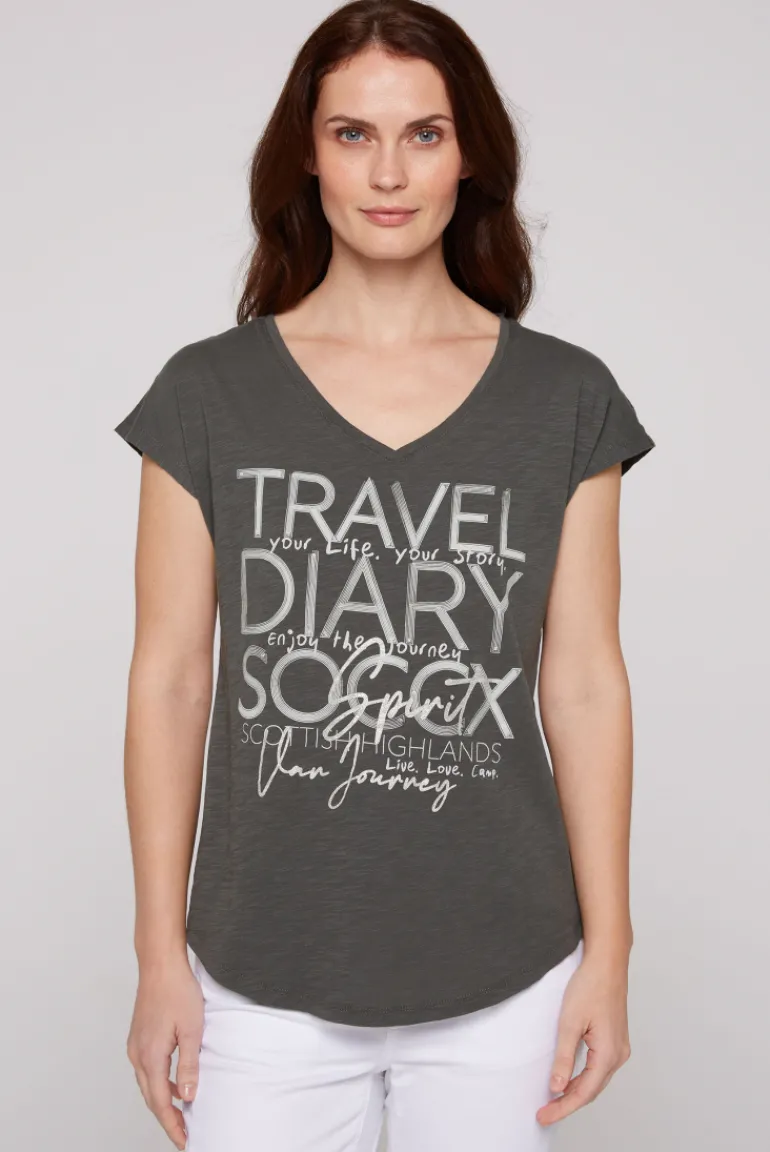Discount CAMP DAVID & SOCCX Ärmelloses Shirt mit V-Ausschnitt und Artwork | M ash