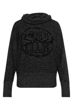 Flash Sale CAMP DAVID & SOCCX Rollkragenpullover mit Fledermausärmeln black melange blackmelange