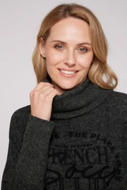 Flash Sale CAMP DAVID & SOCCX Rollkragenpullover mit Fledermausärmeln black melange blackmelange