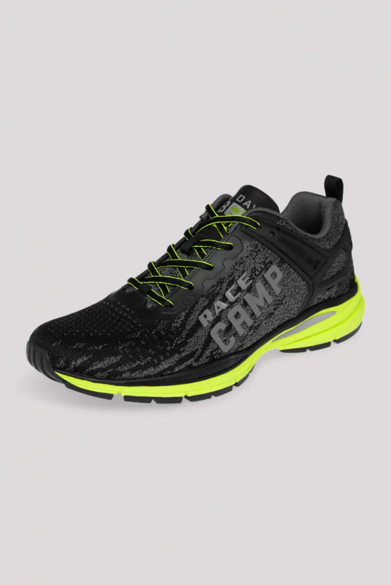 Best Sale CAMP DAVID & SOCCX Running Sneaker mit Knit-Design und Rubber Logo black
