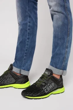 Best Sale CAMP DAVID & SOCCX Running Sneaker mit Knit-Design und Rubber Logo black