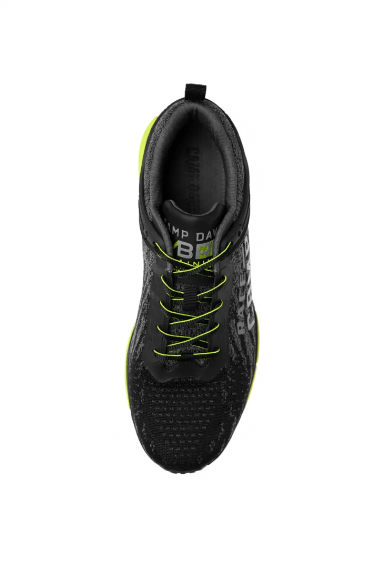 Best Sale CAMP DAVID & SOCCX Running Sneaker mit Knit-Design und Rubber Logo black
