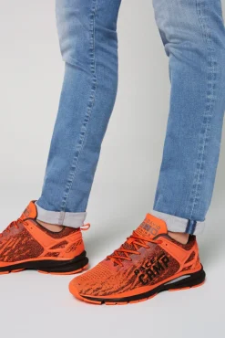 Clearance CAMP DAVID & SOCCX Running Sneaker mit Knit-Design und Rubber Logo signal orange signalorange